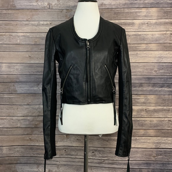 Linea Pelle The Looker Crop Leather Jacket - Picture 2 of 10